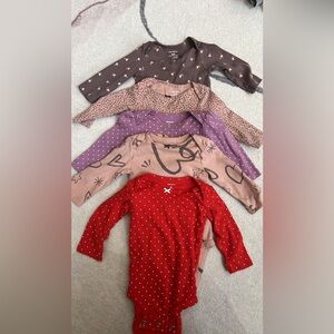 Carter's Kids One Pieces - Red, Purple, Brown
